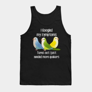 Need Quaker Parrots Tank Top